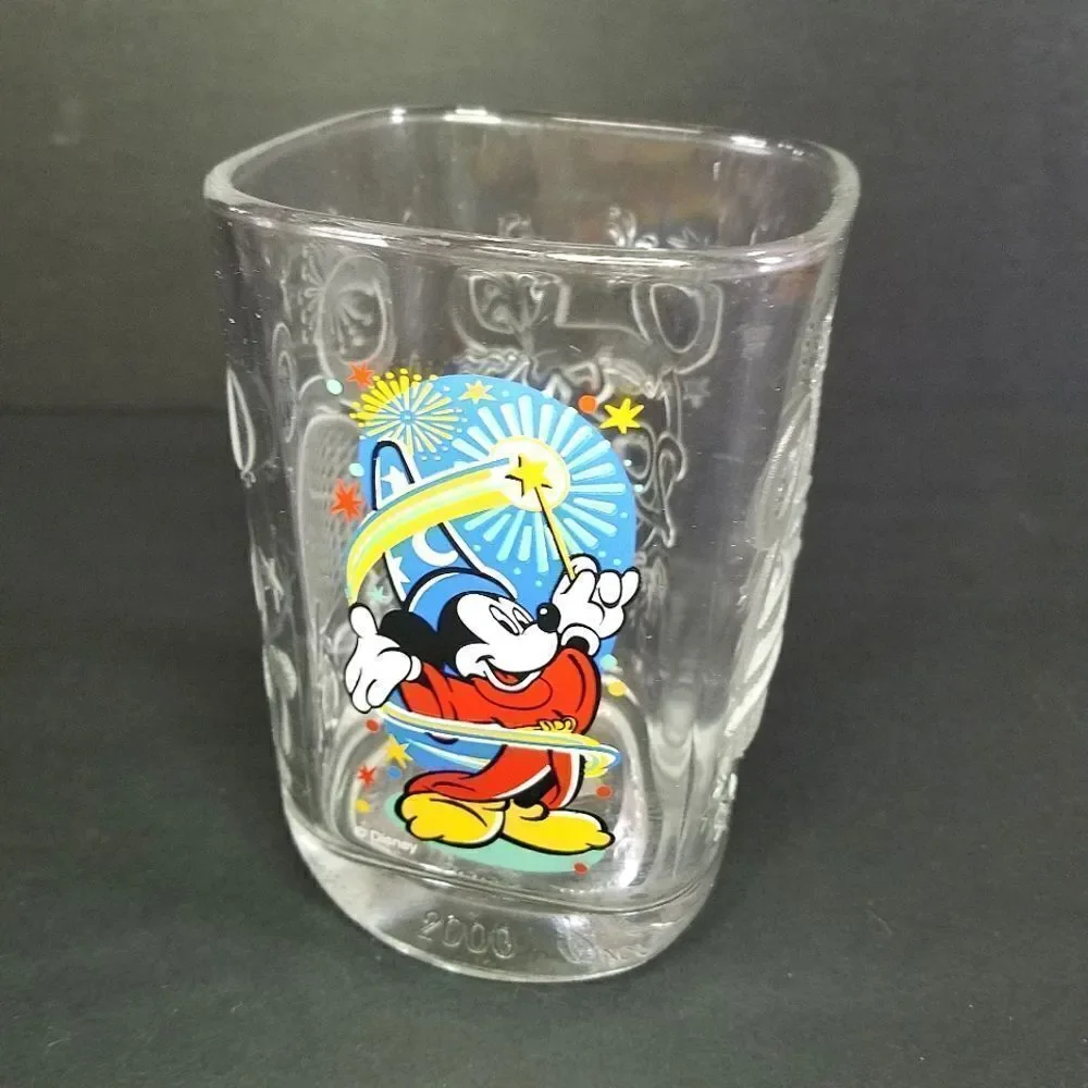 McDonald's Walt Disney 2000 Millennium World Celebration Anniversary Epcot Glass